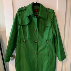 Gallery Kelly Green Trench Coat
